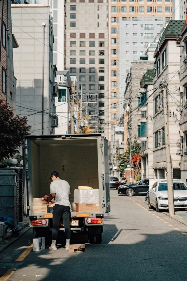 Transport de cartons